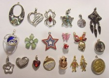 21 vintage assorted religious native American motif jewelry pendants lot 55208 picture