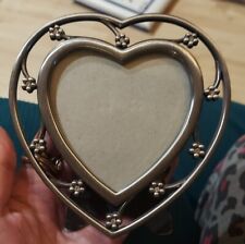Vintage ELSAL Heart Shaped Ornate Metal Picture Frame, 3