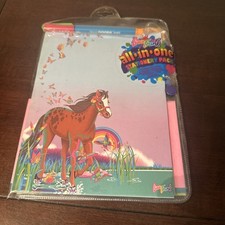 Vintage 90's Lisa Frank Horses Rainbow All-in-One Stationary Pack 1990's picture