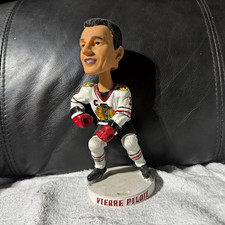 Pierre Pilote Chicago Blackhawks Ice Hockey Bobblehead Name Printed Base vintage picture