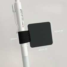 5 Pack Self-Adhesive Pen Holder Loop Elastic Band for Notebooks Journals black picture