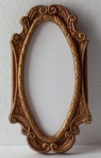 Vtg Ornate Small Hanging Frame Accent Gold Color Hollywood Regency #L-F. GA#5 picture
