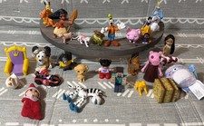 HUGE 29pc Disney Modern & Vintage Mixed Plastic Figure Figurine Vehicle Toy LOT picture