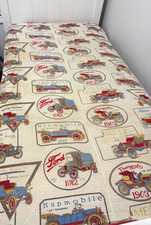 Pottery Barn Kids Vintage Cars Ford Quilt  Antique Automobiles As Is Twin Size picture