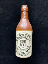 Early Stoneware Dr. Swett’s Root Beer Bottle 7 3/4” Very Nice Condition picture