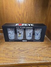 CC Filson X Popeye - Pint Glass 4 Piece Set - Limited Edition - Beer Glasses NEW picture