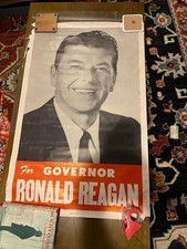 1966 Republican Ronald Reagan for California Governor Campaign Poster picture