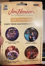 SDCC 2025 San Diego Comic Con Shout Jim Henson Labyrinth David Bowie Buttons picture