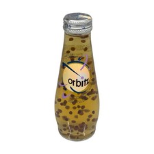 Vintage 90’s Orbitz Vanilla Orange Glass Soda Bottle Floating Orbs NOS SEALED picture