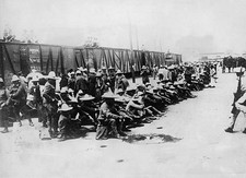 Mexico Cristero War civil war 1926 29 Captured insurgents being gu- Old Photo picture