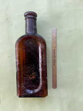 ANTIQUE AMBER HAY'S HAIR HEALTH BOTTLE 8'' Tall Antique Bottle picture