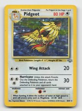 Pidgeot 8/64 Rare Jungle Pokemon Unlimited Holo Heavily Played picture
