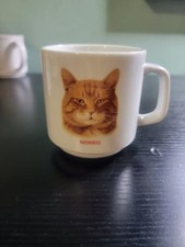 Vintage 70s-80s Morris The Cat Promo Ceramic Mug 9-Lives Cat Food Papel picture