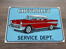 VINTAGE - INTRODUCING THE 1955 CHEVROLET - METAL SIGN 18” X 12” picture