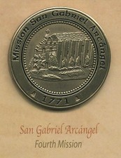 SAN GABRIEL ARCANGEL CalifORNIA Mission Lapel Pin picture