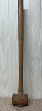 VINTAGE/ANTIQUE RAWHIDE FACE MAUL CEMETERY SLEDGE HAMMER STERIL MFG. CO No. 164 picture