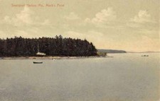 Searsport Harbor Maine Macks Point Waterfront Antique Postcard K81087 picture