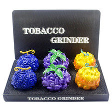 3 Parts 3D Devil Fruit Design Herb Grinder for Spices and Tobacco Novelty METAL picture