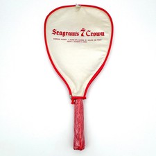 RARE Vintage Seagram's 7 Crown Racquetball Racket NOS Unused Whiskey Promo Cover picture