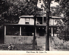 c1910s - Club House Mt. Union PA Postcard - P30 picture