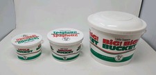 3 Little Ceasars Vintage 1990's Big Big Bucket + Small + Medium With Covers picture