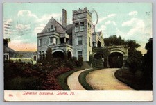 Stevenson Residence Sharon PA Postcard c1908 picture