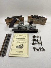 Vintage Stanley No. 45 Combination Plane w/ 19 Cutters, 2 Boxes, Rods & Manual picture