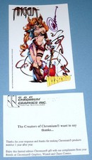 Angela Wizard Acetate Sticker, Greg Capullo art & signed w/letter, Ultra rare picture
