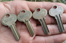 Lot 4 - Sargent New Uncut Vintage Old Lock Blank Keys New Haven Connecticut picture
