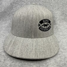 KONA BREWING CO Gray/Black HAWAIIAN BEER BASEBALL HAT 7-1/4 - 7-5/8 picture