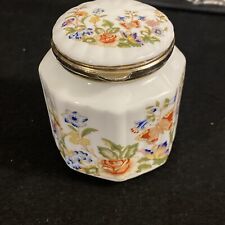Aynsley “COTTAGE GARDEN” Dresser /Trinket Jar Hinged Lid,Fine English Bone China picture