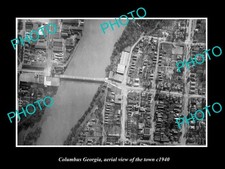 Columbus Georgia Aerial View Of The Town c1940 1 Old Large Historic Photo picture