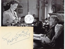 Gladys Cooper- Signed Index Card with a B&W Photograph picture