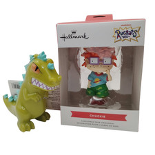 Hallmark Nickelodeon Rugrats Reptar & Chuckie Christmas Ornaments Set of 2 NEW picture