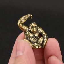 Solid Brass Gorilla Statue Ornament Craft Collection Animal Figurine Miniature picture