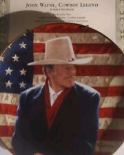 Franklin Mint JOHN WAYNE 'Cowboy Legend' US Flag Patriotic Collector Plate NM picture
