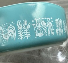 Vintage Pyrex Lady On Left Butterprint 471 Casserole picture