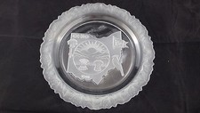 Ohio 1803 Beautiful Glass Cut Etched Collector Plate   picture