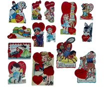 Mega Lot 24 Vintage 1950s Valentine Cards Childhood Sweethearts Archive picture