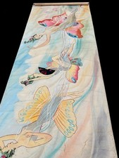 1954 Polack Bros. Circus Aerialists Facade Scenery Artwork Painting 11 Ft Banner picture