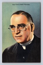 Father Flanagan, Portrait, People, Antique, Vintagecard picture