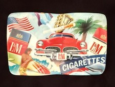 Vtg 1970s L&M Cigarettes Ceramic Ashtray Pop Art Car Surfer Promo Trinket Dish picture