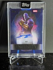 Topps Marvel The Collector Space Stone Infinity Gauntlet Josh Brolin Auto #4/5 picture
