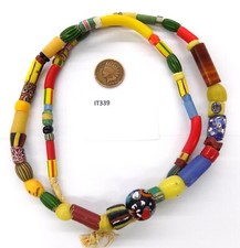 Strand Rare Trade Beads OLD Howard Collection African Venetian MIX IT339 Bin W12 picture