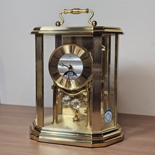 Vintage Montreux Swarovski Crystal Pendulum Quartz Face Mantle Clock NOT WORKING picture