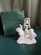 Vintage 1995 Snowbabies Ring The Bells It’s Christmas Figurine Dept 56 picture