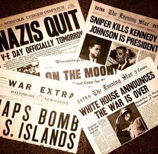 COMPLETE COLLECTION - 23 HEADLINES - Historical Newspaper Reprints -  picture