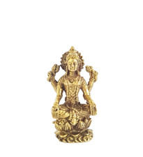 Hindu Lord Vishnu Narayana Statue Narai Seat Lotus Worship Pooja Room Lucky Tiny picture