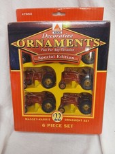 Massey-Harris #22 Tractor Ornament 6 Piece Special Edition NEW #7002 AGCO picture