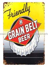 shop signs Breweriana Friendly Grain Belt Beer metal tin sign picture